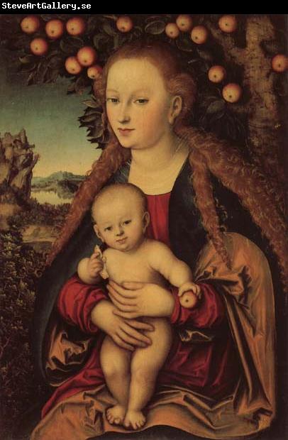 Lucas Cranach the Elder Madonna and Child Under an Apple Tree